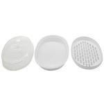 Oval 1-Tier Microwave Steamer for Home Kitchen