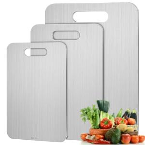 Yaocom 3-Piece Stainless Steel Cutting Board Set