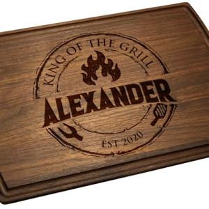 Personalized Engraved Wood BBQ Cutting Board