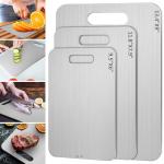 Yaocom 3-Piece Stainless Steel Cutting Board Set