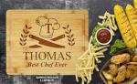 Personalized Engraved Wood BBQ Cutting Board