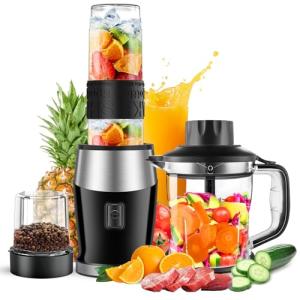 Goelunmy 700W Blender and Food Processor Combo