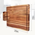 20-Inch Reversible Acacia Wood Cutting Board