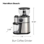 Hamilton Beach Electric Burr Coffee Grinder, 16oz Hopper