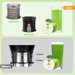 Cold Press Juicer with Wide Feed Chute