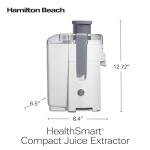 Hamilton Beach Compact HealthSmart Juicer Machine