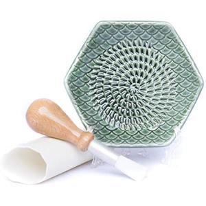 Handmade Ceramic Garlic Grater Set - 3 Pieces