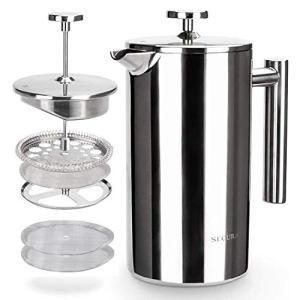 Secura 34oz Stainless Steel French Press Coffee Maker