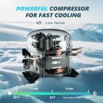 EUHOMY 12V Portable Electric Cooler with APP Control