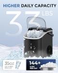 EASYERA Countertop Nugget Ice Maker - 33LBS Daily