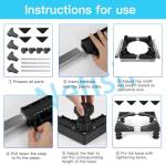 Adjustable Mini Fridge Stand with Strong Feet