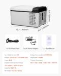 VEVOR 10 Quart Portable Mini Car Freezer