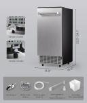 Ecozy 15" Under Counter Ice Maker Machine