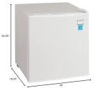 Compact Avanti Mini Fridge with Adjustable Temp