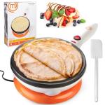 Cordless Crepe Maker with Non-stick Plate and Spatula