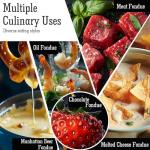 Artestia Swiss Design Ceramic Fondue Pot Set