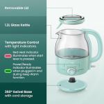 Elite Gourmet 1.2L 1200W BPA-Free Glass Kettle
