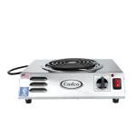 Cadco 14" Electric Countertop Hot Plate, Stainless Steel