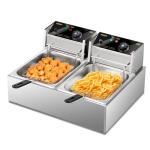 ROVSUN 22.8QT Stainless Steel Double Deep Fryer