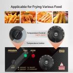 ROVSUN 22.8QT Stainless Steel Double Deep Fryer