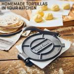 Uno Casa 8-Inch Cast Iron Tortilla Press Bundle