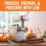 LEM MightyBite #8 Electric Meat Grinder, 500 Watt