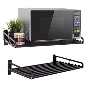 Goyappin Wall-Mounted Microwave Oven Rack Shelf