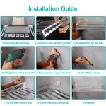 Goyappin Wall-Mounted Microwave Oven Rack Shelf