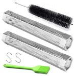 12" Stainless Steel Pellet Smoker Tube, 2 Pack