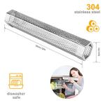 12" Stainless Steel Pellet Smoker Tube, 2 Pack