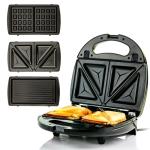OVENTE 3-in-1 Sandwich Maker, Grill, Waffle Iron