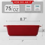 AVLA 2-Pack Vintage Red Baking Dish Set