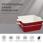 AVLA 2-Pack Vintage Red Baking Dish Set