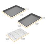 Non-Stick Cookie and Jelly-Roll Pan Set