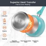 M MELENTA 7-Piece Nonstick Ceramic Cookware Set