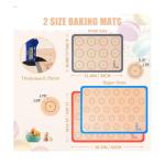 Silicone Baking Mats for Macarons - Set of 3