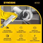 SYNOSHI Cordless Electric Spin Scrubber with 3 Heads