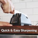 Electric Kitchen Knife Sharpener - Fast, Easy, Compact