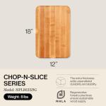 Maple Cutting Board 18”x12” - Reversible & Thick