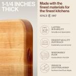 Maple Cutting Board 18”x12” - Reversible & Thick