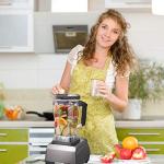 Powerful 2200W Countertop Blender with Timer