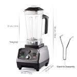 Powerful 2200W Countertop Blender with Timer