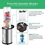 Portable Mini Blender with 2 Bottles for Smoothies