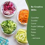 Stainless Steel Vegetable Spiralizer with 5 Blades