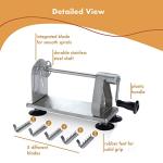 Stainless Steel Vegetable Spiralizer with 5 Blades