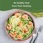 Stainless Steel Vegetable Spiralizer with 5 Blades