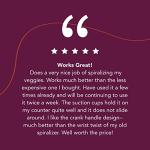 Stainless Steel Vegetable Spiralizer with 5 Blades