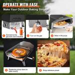VEVOR 16-Inch Portable Gas Pizza Oven