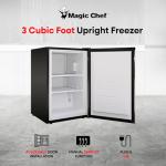 Magic Chef Compact Mini Freezer - Silver