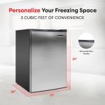 Magic Chef Compact Mini Freezer - Silver